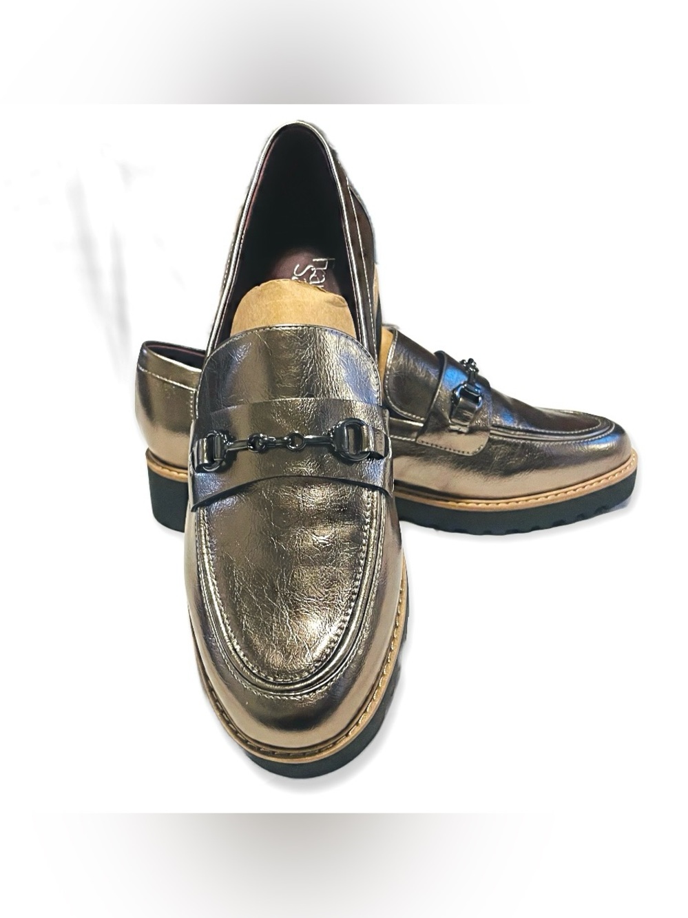 Franco Sarto Pewter Colette Bit Loafers 10W